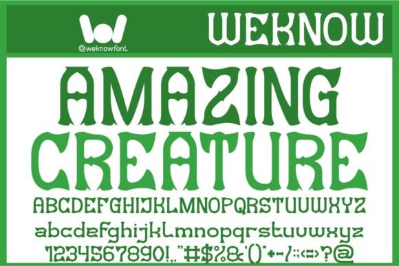 Amazing Creature: A Bold Typeface for Modern Editorial Design