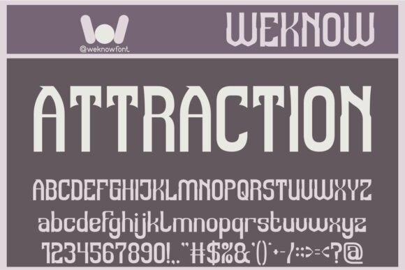 Attraction: The Gothic-Modern Font for Handmade Brands