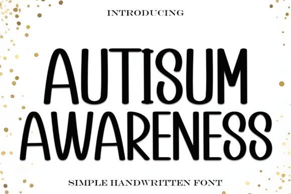 Autisum Awareness: A Festive Typeface for Holiday Editorial Design