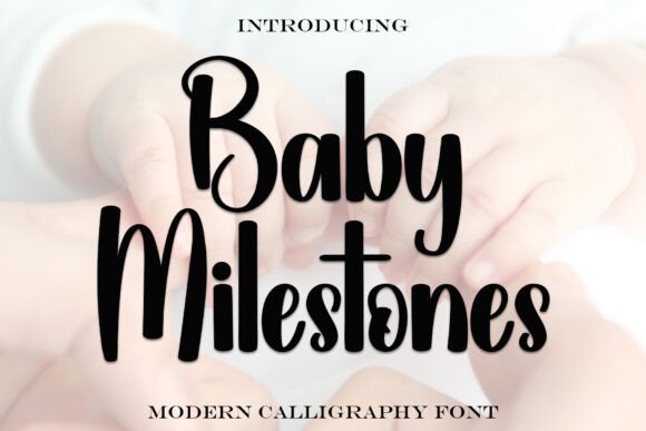 Baby Milestones: A Premium Handwritten Font for Modern Web Design