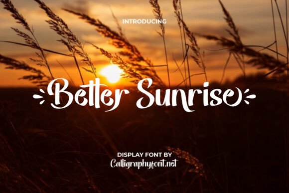 Better Sunrise: A Modern Display Font for Polished Web Design