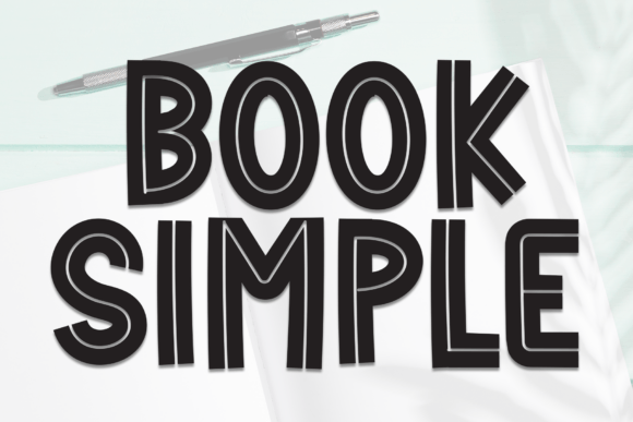 Book Simple: The Quirky Display Font for Whimsical Branding