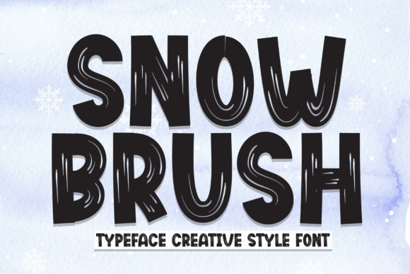 Bringing Playful Energy to Your Shop with the Snow Brush Typeface