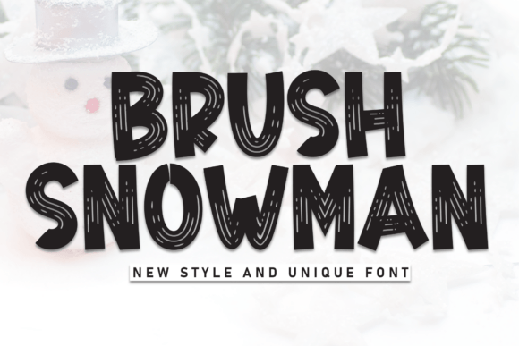 Brush Snowman: A Premium Display Font for Festive Campaigns