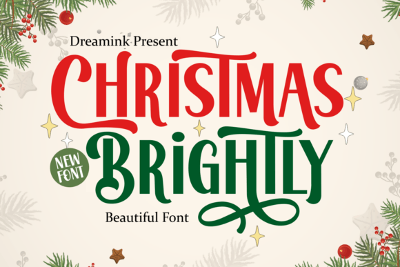 Christmas Brightly: The Premium Display Font That Elevates Holiday Branding
