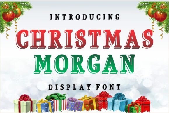 Christmas Morgan: A Premium Display Typeface for Winter Editorial Design