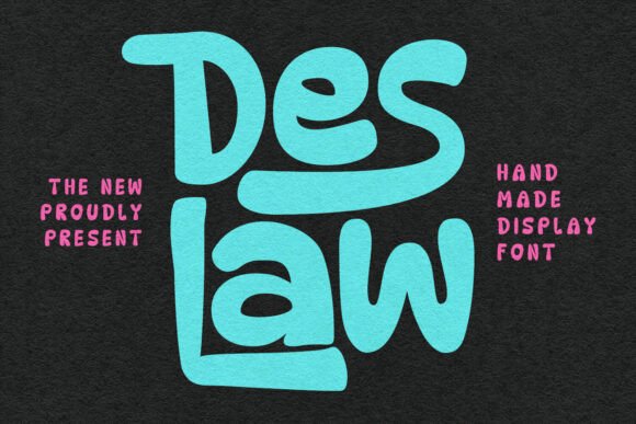 Deslaw: A Playful Display Typeface for Modern Editorial Design