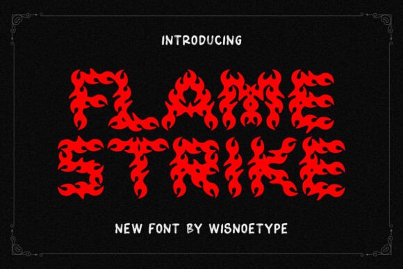 Flame Strike: A Bold Display Typeface for Modern Editorial Design