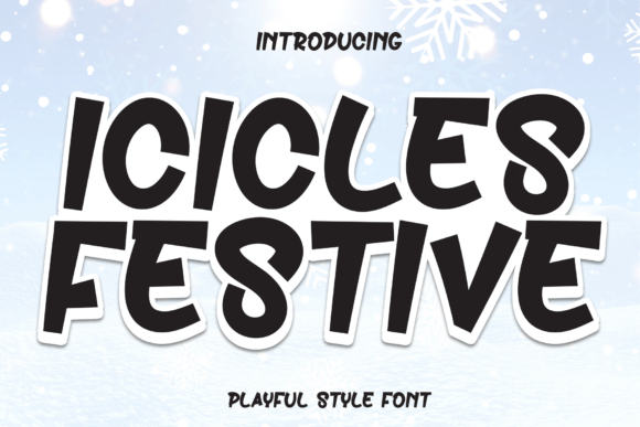 Icicles Festive: A Playful Handwritten Typeface for Warm Brand Identity