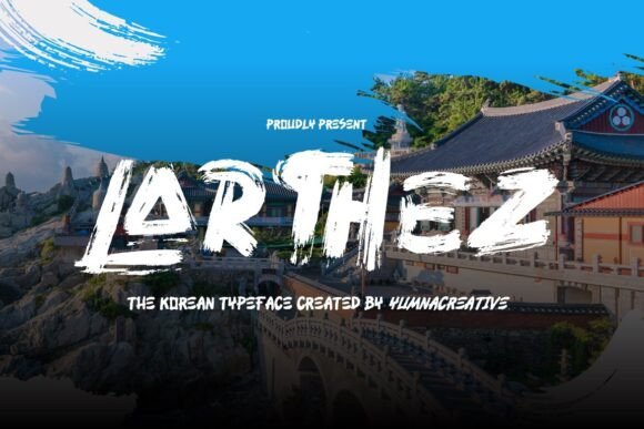 Larthez: A Premium Korean Brush Font for Modern Brand Identity