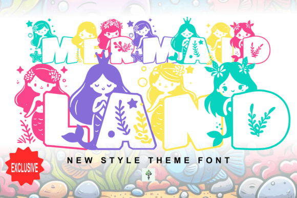 Mermaid Land: A Whimsical Display Font for Handmade Crafts
