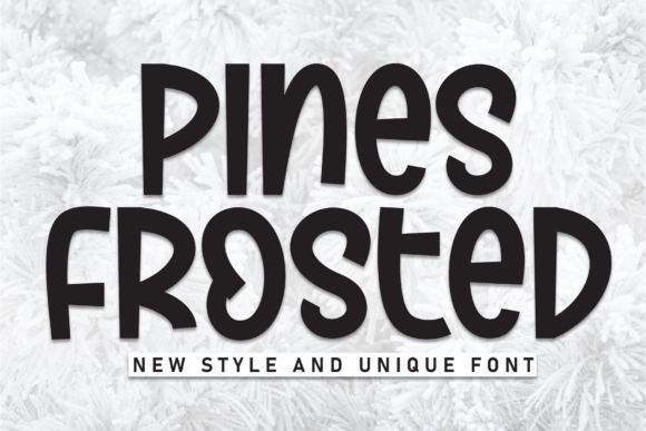 Pines Frosted: A Handwritten Display Font for Warm Brand Identities