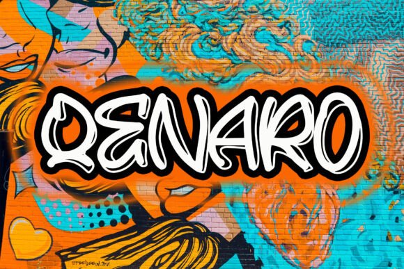 Qenaro: A Bold Graffiti Typeface for Editorial Design