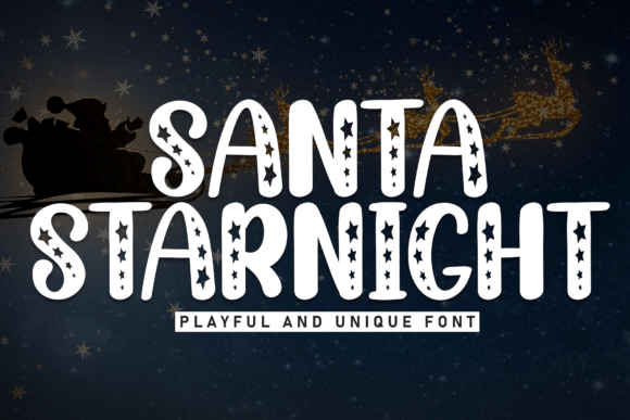 Santa Starnight: The Quirky Display Font That Brings Joy to Brand Identity
