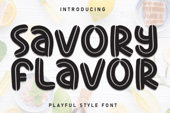 Savory Flavor: The Perfect Display Font for Handmade Shop Branding