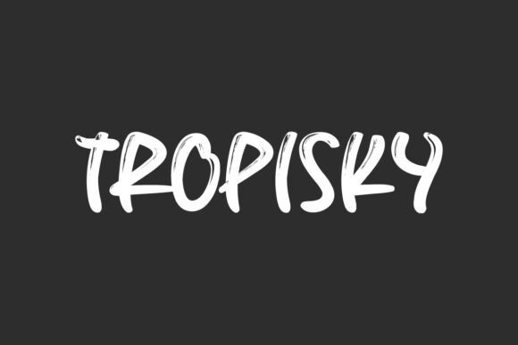 Tropisky Display Font: A Summer Typeface for Digital Brands