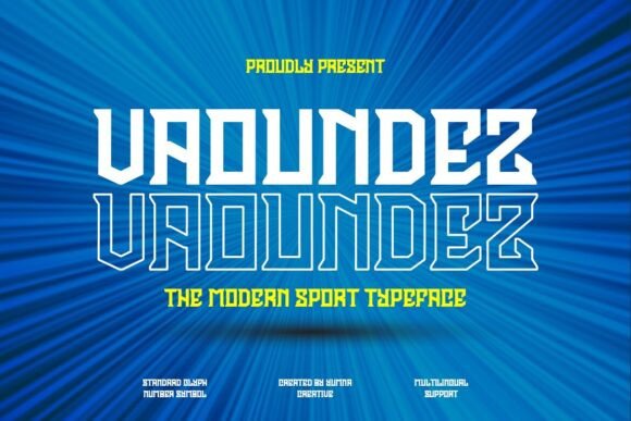 Vaoundez: The Dynamic Display Font for Bold Editorial Design