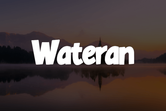 Wateran: The Dynamic Display Font for Modern Brand Identity