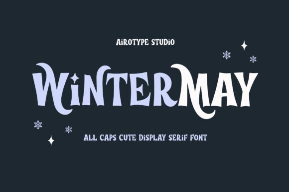 Winter May: A Festive Display Font for Editorial Design